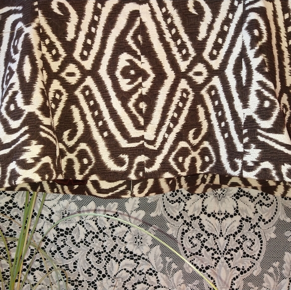 Louis Dell Olio brown cream skirt set bohemian beaded collar and cuffs vintage - Picture 7 of 8